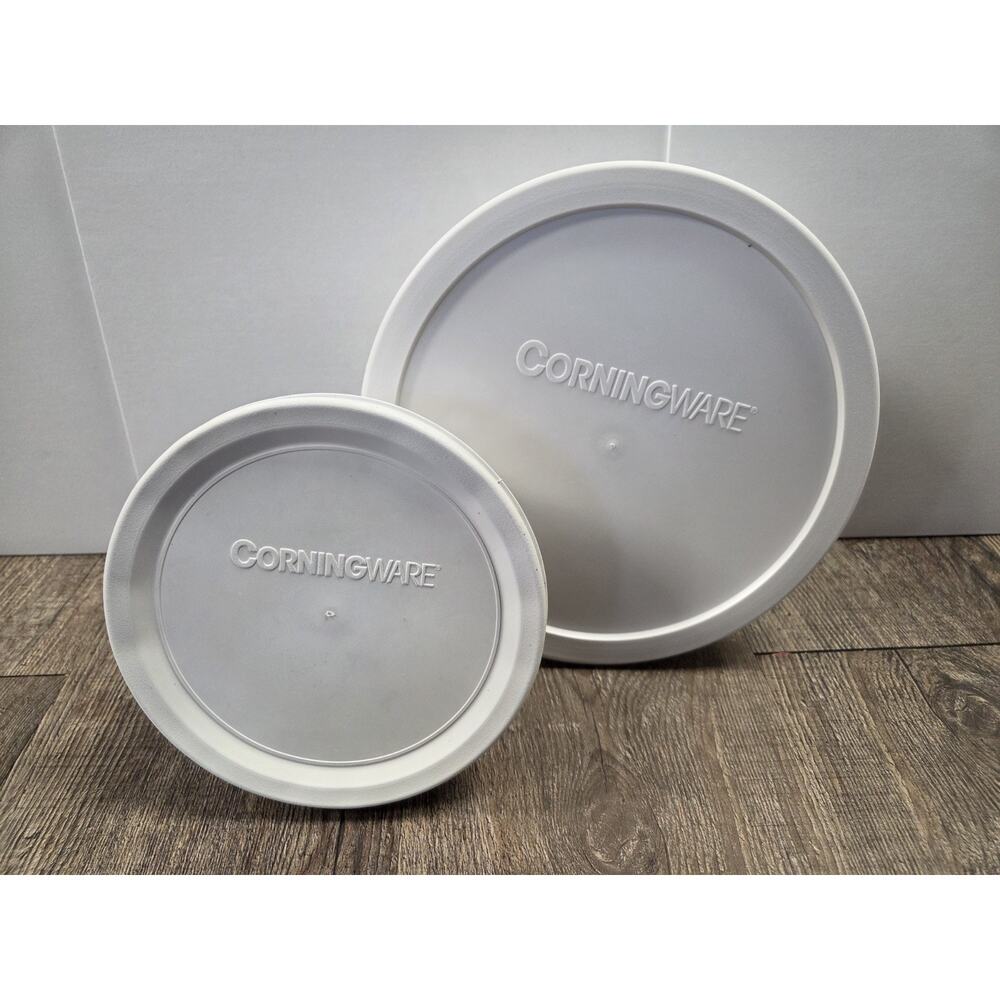 Corningware French White Ovenware Bowl Lid Set Lot F16B + 1.4L Vintage - Picture 2 of 8